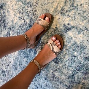 Steve Madden Snakeskin Sandals